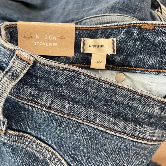 Madewell Women's Straight Leg Jeans - Dark Blue - Picture 9 of 11